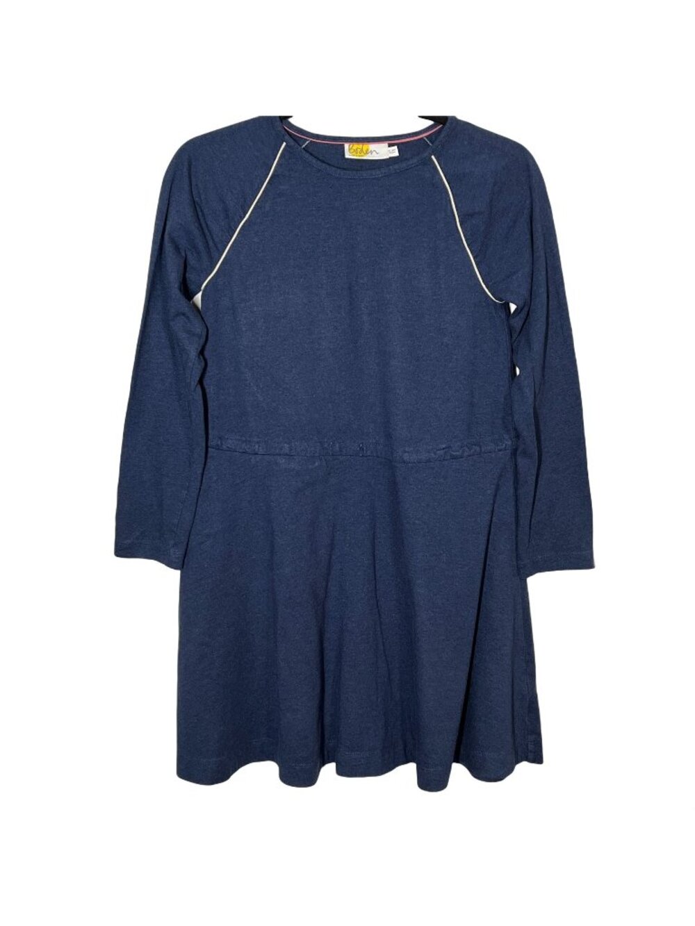 Boden Girls 11/12 Navy Long Sleeve Dress Fit Flare Classic School Fall